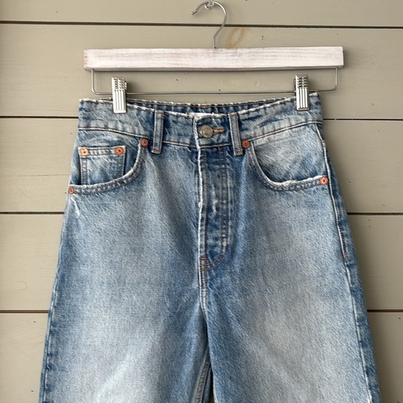 ZARA High Rise Straight Leg Jeans – Size 2 / 24 - Picture 2 of 6